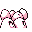 Exeggcute back-facing sprite from Pokémon Blue