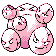 Exeggcute front-facing sprite from Pokémon Blue