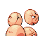 Exeggcute back-facing sprite from Pokémon Ruby