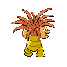 Exeggutor shiny back-facing sprite from Pokémon Black