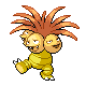 Exeggutor shiny front-facing sprite from Pokémon Pearl