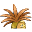 Exeggutor shiny back-facing sprite from Pokémon FireRed