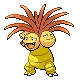 Exeggutor shiny front-facing sprite from Pokémon SoulSilver