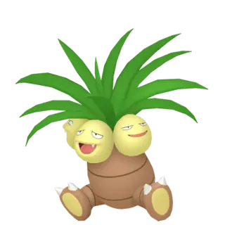 Exeggutor front-facing sprite from Pokémon Shield