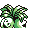 Exeggutor back-facing sprite from Pokémon Red