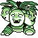 Exeggutor front-facing sprite from Pokémon Red