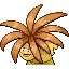 Exeggutor shiny back-facing sprite from Pokémon Ruby