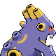 Exploud back-facing sprite from Pokémon Pearl