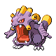 Exploud shiny front-facing sprite from Pokémon Pearl