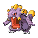 Exploud shiny front-facing sprite from Pokémon SoulSilver
