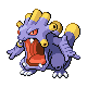 Exploud front-facing sprite from Pokémon Platinum