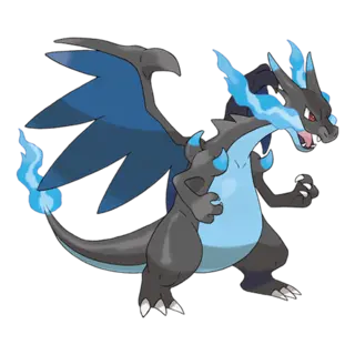 Mega Charizard X official artwork