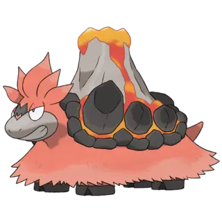 Mega Camerupt official artwork