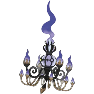 Mega Chandelure official artwork