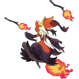 Mega Delphox official artwork