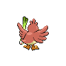 Farfetch'd shiny back-facing sprite from Pokémon Black