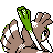 Farfetch'd shiny back-facing sprite from Pokémon Crystal