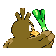 Farfetch'd back-facing sprite from Pokémon Pearl