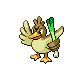 Farfetch'd front-facing sprite from Pokémon Pearl