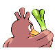 Farfetch'd shiny back-facing sprite from Pokémon Pearl