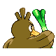 Farfetch'd back-facing sprite from Pokémon HeartGold