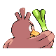 Farfetch'd shiny back-facing sprite from Pokémon HeartGold