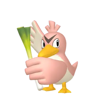 Farfetch'd shiny front-facing sprite from Pokémon Let's Go, Pikachu!