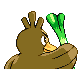 Farfetch'd back-facing sprite from Pokémon Platinum