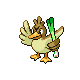 Farfetch'd front-facing sprite from Pokémon Platinum