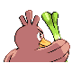 Farfetch'd shiny back-facing sprite from Pokémon Platinum