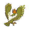 Fearow shiny back-facing sprite from Pokémon Black 2