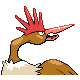 Fearow back-facing sprite from Pokémon Diamond