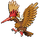 Fearow front-facing sprite from Pokémon Diamond