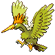 Fearow shiny front-facing sprite from Pokémon Diamond