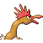 Fearow back-facing sprite from Pokémon FireRed