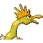 Fearow shiny back-facing sprite from Pokémon FireRed