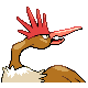 Fearow back-facing sprite from Pokémon HeartGold