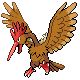 Fearow front-facing sprite from Pokémon HeartGold