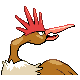 Fearow back-facing sprite from Pokémon Platinum