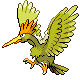 Fearow shiny front-facing sprite from Pokémon Platinum