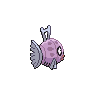 Feebas shiny back-facing sprite from Pokémon Black 2