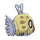 Feebas back-facing sprite from Pokémon Pearl