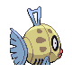Feebas back-facing sprite from Pokémon SoulSilver