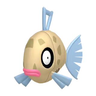 Feebas front-facing sprite from Pokémon Alpha Sapphire