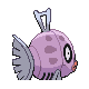 Feebas shiny back-facing sprite from Pokémon Platinum