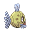 Feebas back-facing sprite from Pokémon Ruby