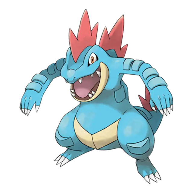 Feraligatr, the Big Jaw Pokémon — Water-type Pokémon official artwork