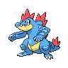 Feraligatr front-facing sprite from Pokémon Black