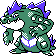 Feraligatr shiny front-facing sprite from Pokémon Crystal