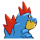 Feraligatr back-facing sprite from Pokémon Pearl